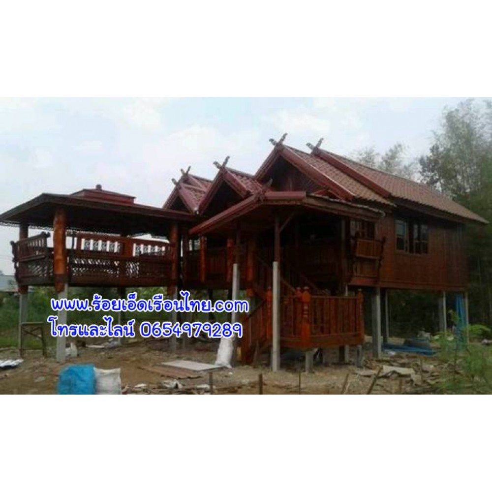 บ้านแฝดแบบที่6 ขนาด 7×7 สองห้องนอนไม้+ศาลาไม้ บ้านแฝดแบบที่6 ขนาด 7×7 สองห้องนอนไม้+ศาลาไม้